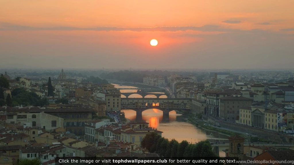 Sunset In Florence Italy 4K Or HD Wallpapers For Your PC, Mac Or ...