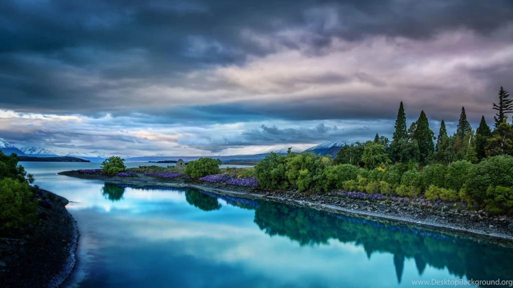 Download Wallpapers 1920x1080 Sky, Nature, River, Landscape Full HD ...