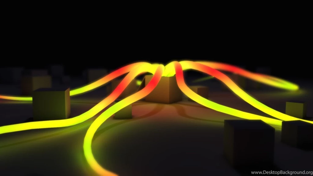 Bright Visual Lights Yellow And Orange Desktop Backgrounds Abstract ...