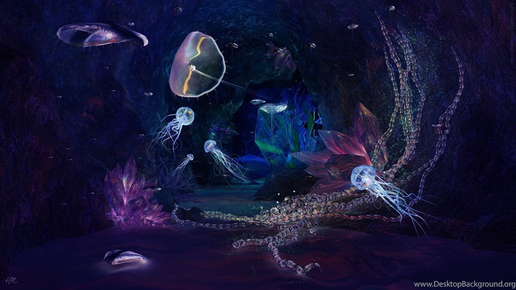 Magical Animals Horses Horse Jellyfish Fire Underwater Magic ...
