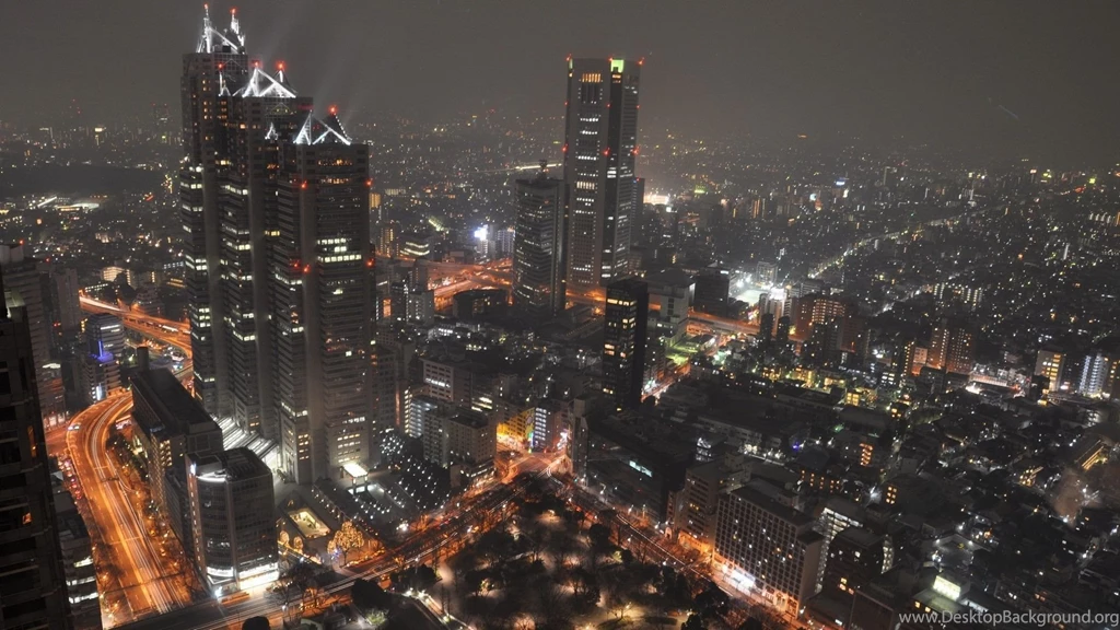 Download Wallpapers 1920x1080 Japan, Tokyo, Night, Lights City, Top ...
