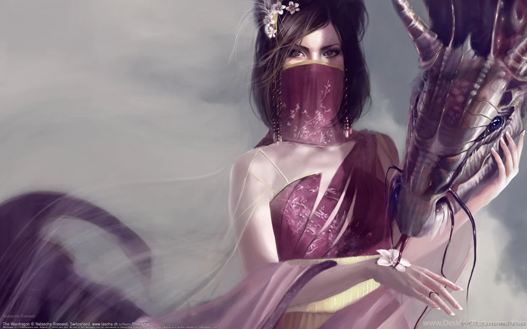 1920x1200 Fantasy Girl Dragon Desktop PC And Mac Wallpapers