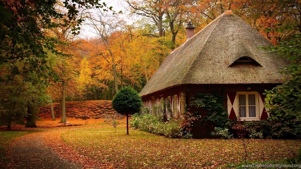 Beautiful Home Wallpapers Autumn Leaves And Beautiful Home ...