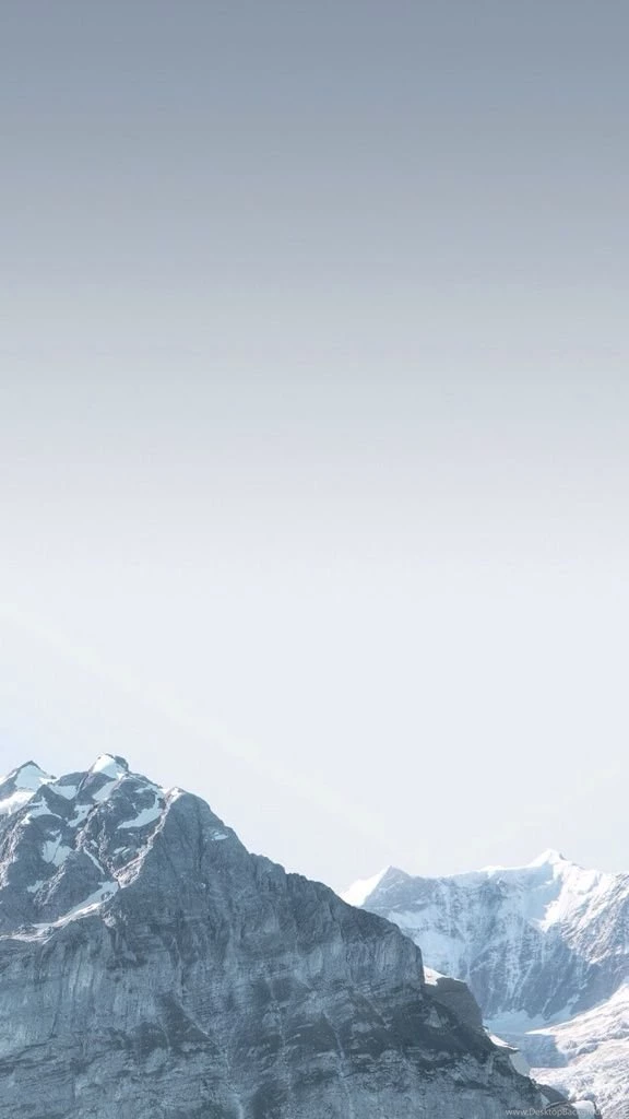 The Paper Pile — Snowy Mountains   iPhone Wallpapers