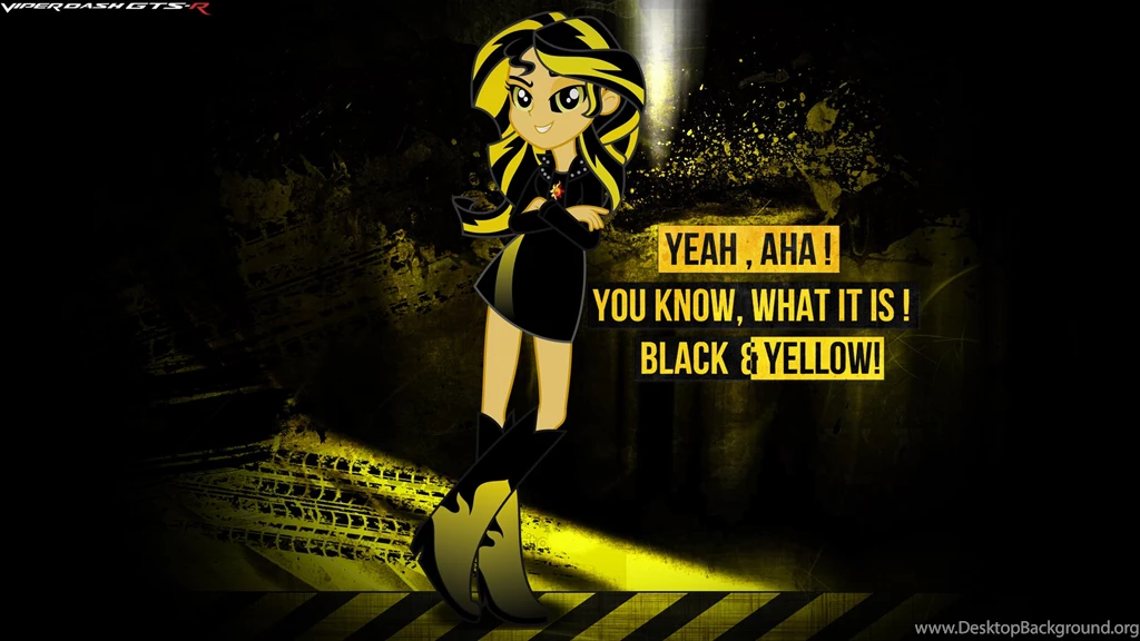 Black And Yellow Sunset Shimmer Wallpapers By DaWIIZ, KiattaKatt ...