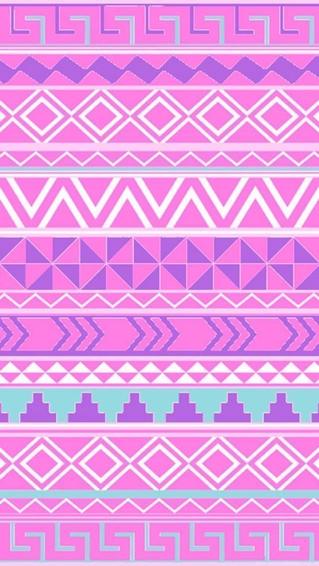 Pink Aztec iPhone 5 Wallpapers