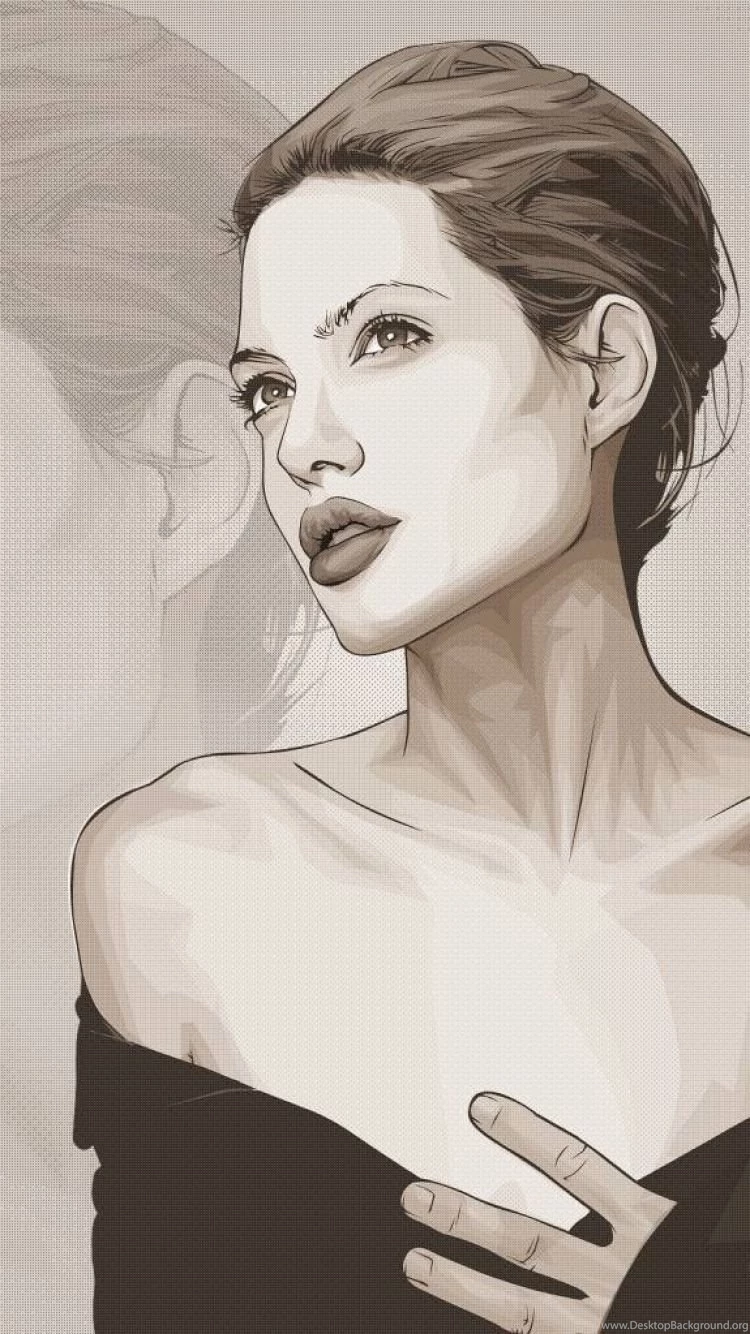 Iphone 6 Angelina Jolie Wallpapers Hd Desktop Backgrounds 750x1334 Desktop Background