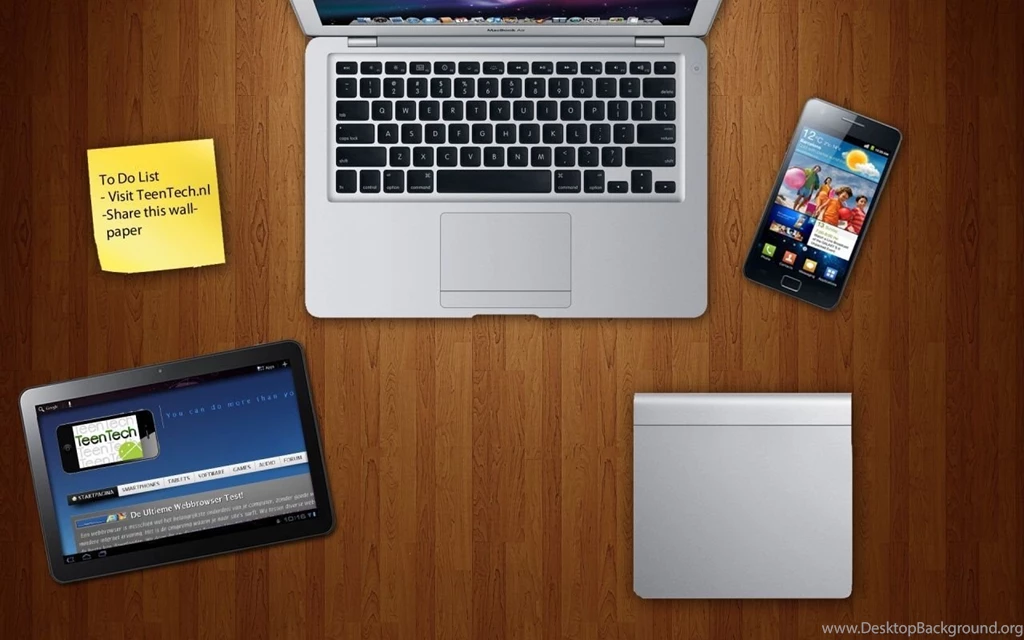 Apple And Samsung Desk Wallpapers