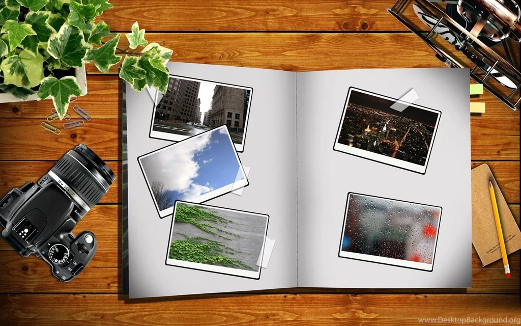 Photo Album On The Desk Wallpapers Free Wide HD Wallpapers
