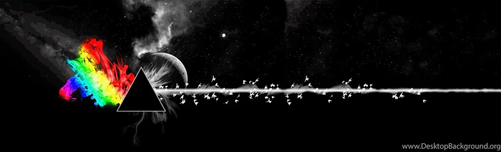 Abstract Outer Space Pink Floyd Multiscreen