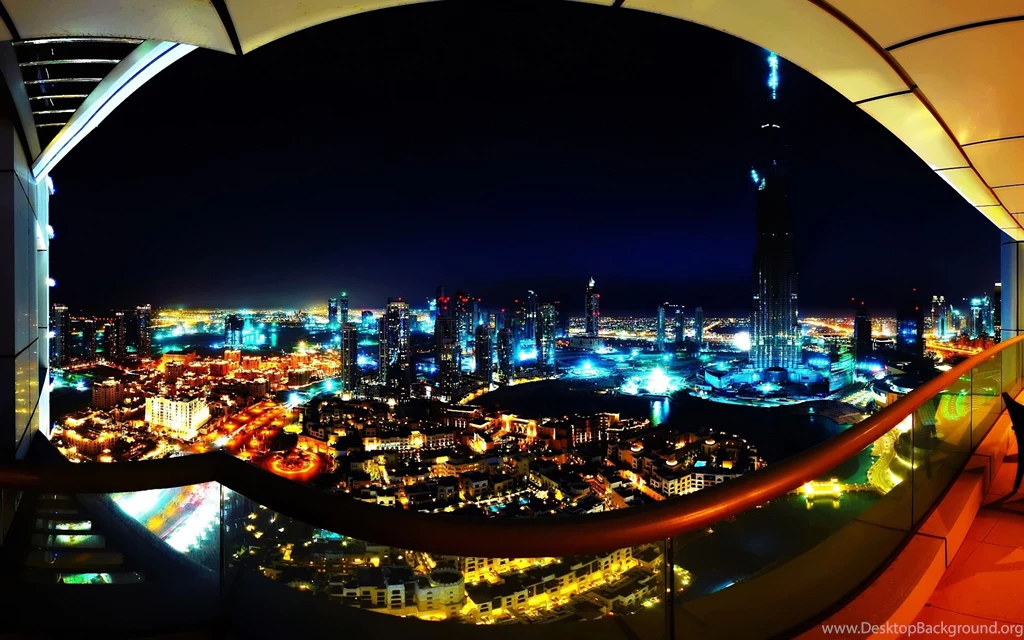 Download Wallpapers 3840x2400 City, view, Night, City Lights ...