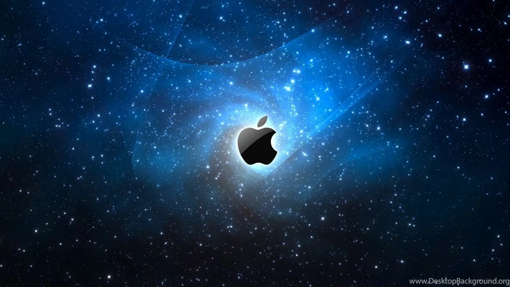 1366x768 Space Apple Logo Desktop PC And Mac Wallpapers
