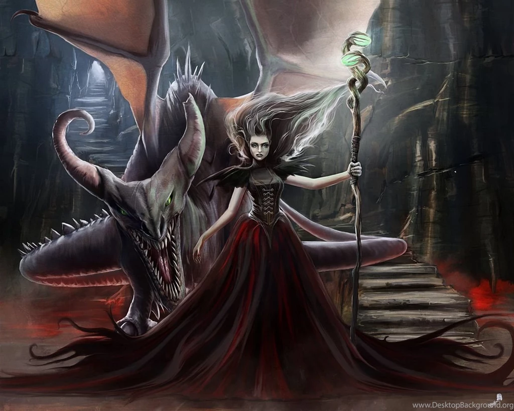 Red Dragon Witch Dragons Wallpapers (24183131) Fanpop