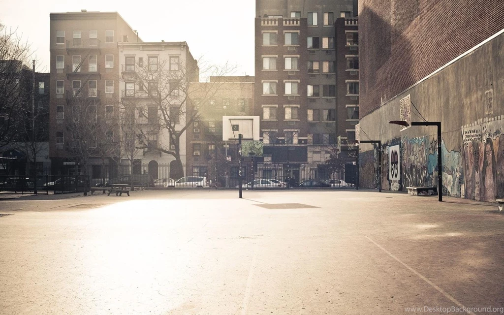 Basketball Court Wall Building Hd Wallpapers