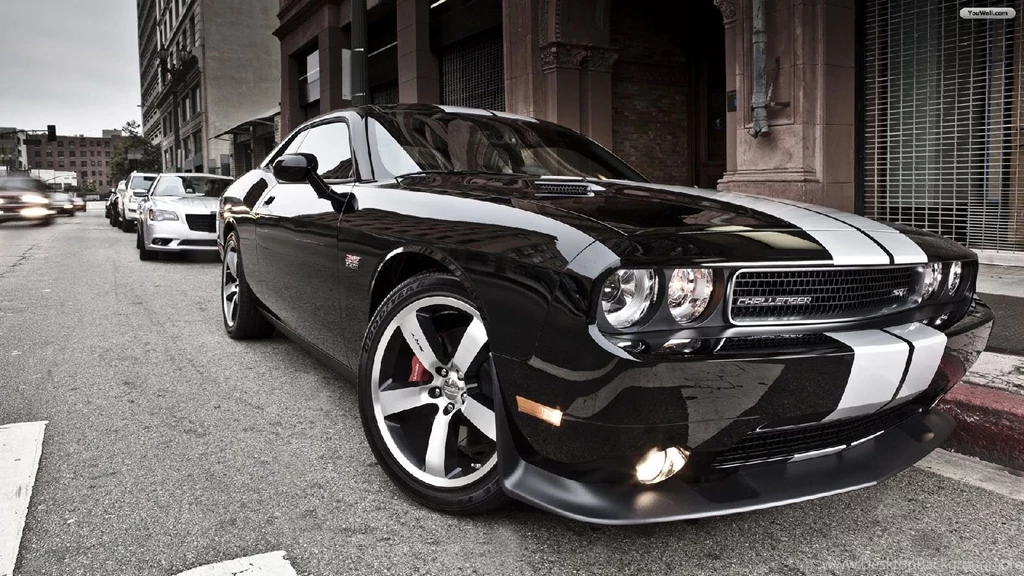Youwall Black Dodge Challenger Wallpapers Wallpaperwallpapers Dodge ...
