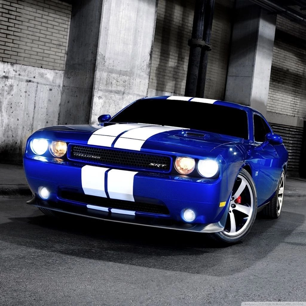 Dodge Challenger SRT8 Blue HD Desktop Wallpapers : Widescreen ...