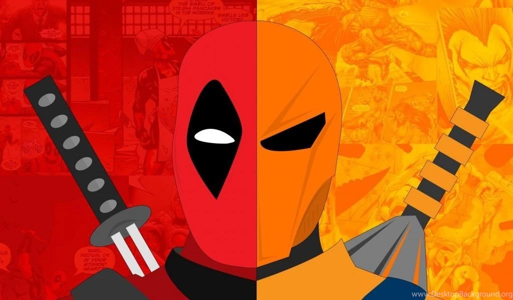 Deadpool Vs Deathstroke Drawing   Free Wallpapers Page