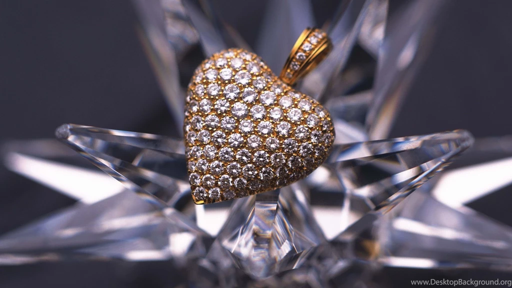 Download Wallpapers 2560x1440 Gold, Heart, Diamonds Mac iMac 27 HD ...