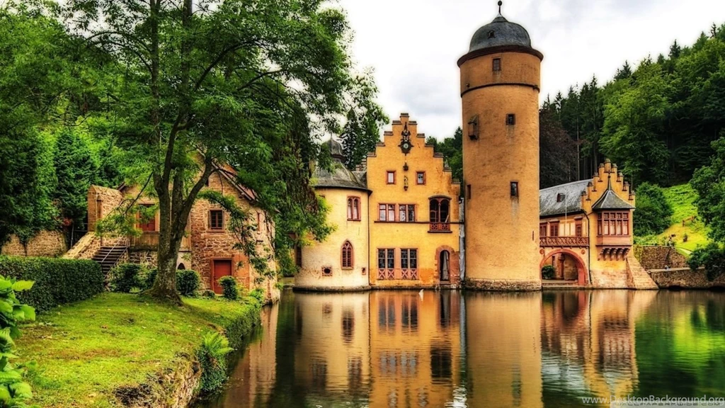 Mespelbrunn Castle, Germany HD Desktop Wallpapers : High Definition ...
