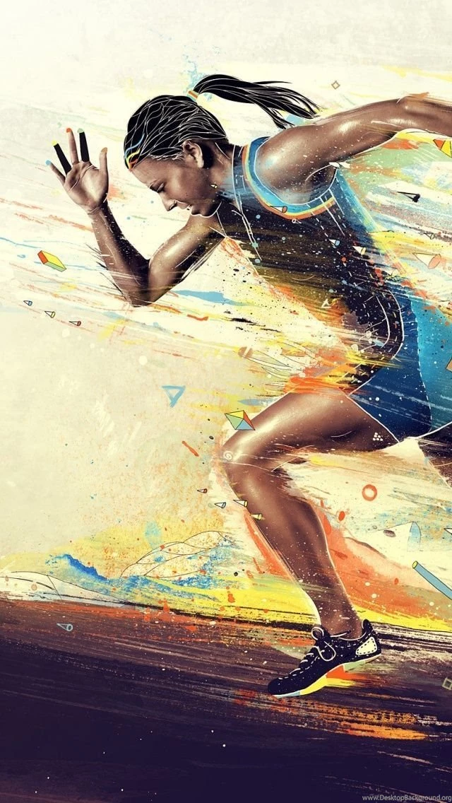 640x1136 Woman Running Iphone 5 Wallpapers