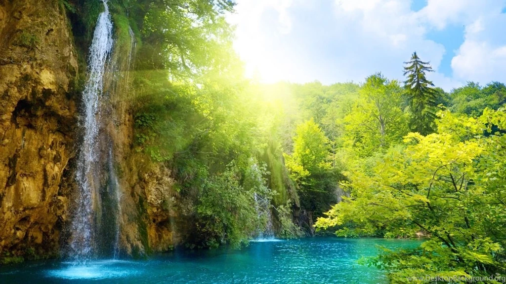 Sunny Waterfalls 1280 X 720 Wallpapers
