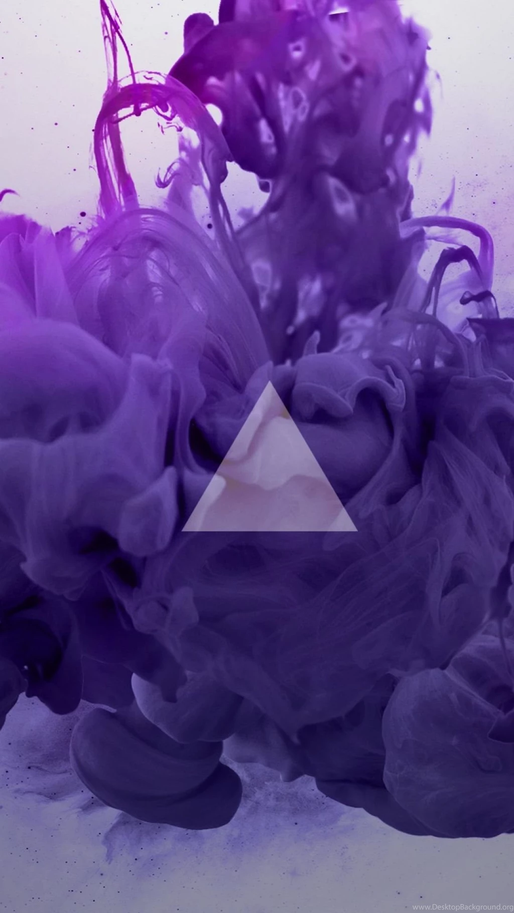 Download Wallpapers 1080x1920 Smoke, Triangle, Lilac Sony Xperia Z1 ...