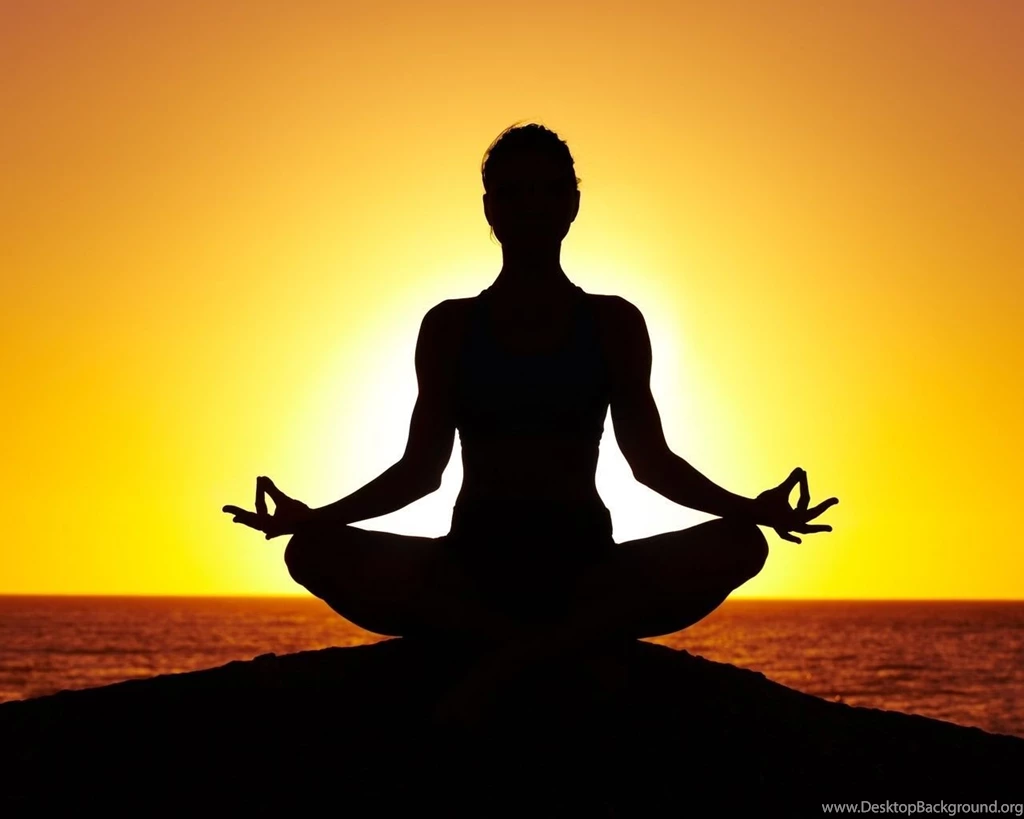 1280x1024 Yoga, Sunrise, Sea, Sun, Meditation, Lotus Pose ...