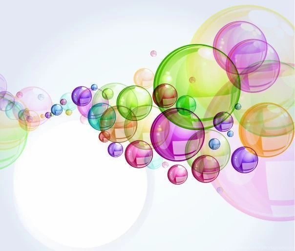 Free Abstract Colorful Bubble Backgrounds Vector