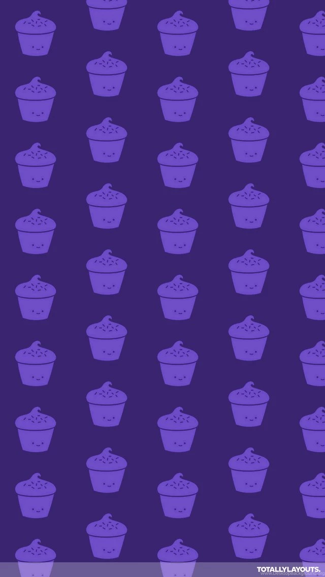 Purple Cute Cupcakes iPhone Wallpapers Food Wallpapers