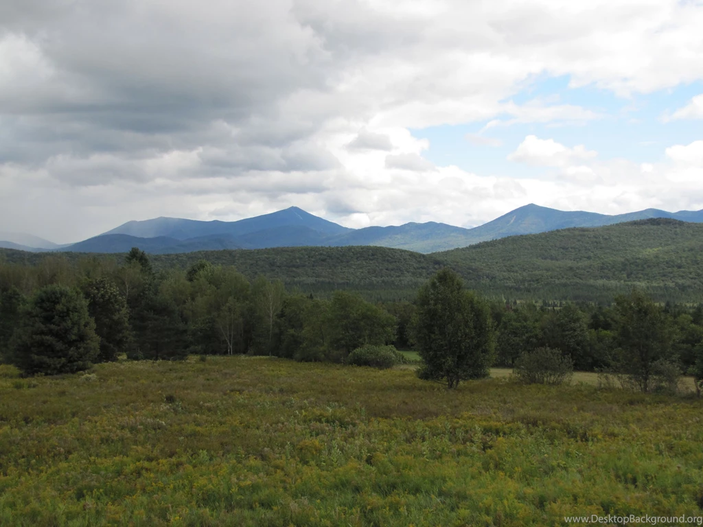Meadow With Mountains In Backgrounds
