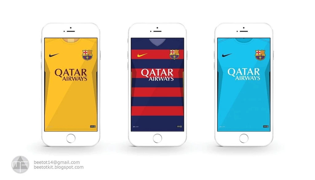 Beetot Kit: FC Barcelona Kit 15/16 Iphone 6 Wallpapers