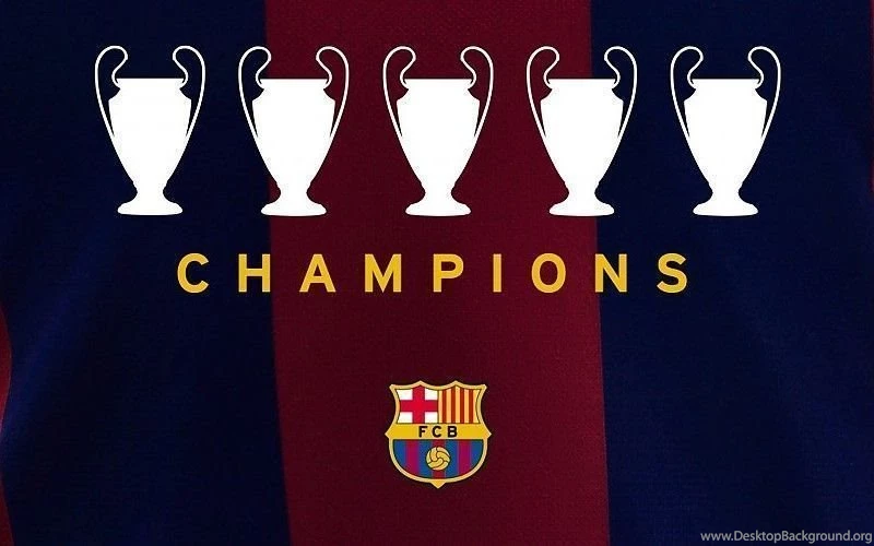 FC Barcelona 2015 Five UCL Champions Wallpapers Free Desktop ...