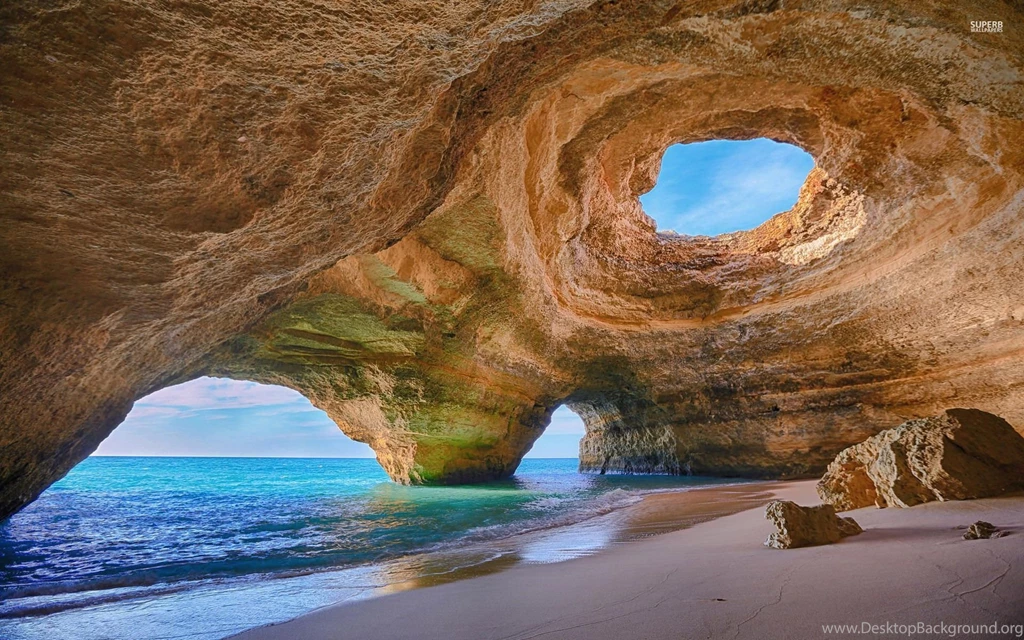 Algarve Caves, Portugal Wallpapers Beach Wallpapers