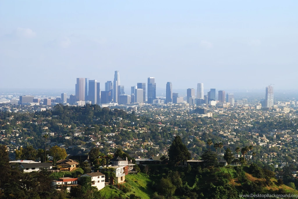 Los Angeles From The Helipad : Travel Wallpapers And Stock Photo