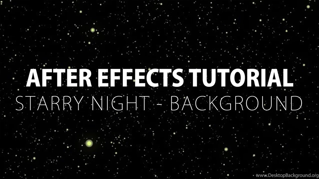 After Effects Tutorial: Starry Night Backgrounds   YouTube