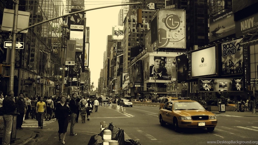 Download Wallpapers 1920x1080 New York, Manhattan, Street, Cars ...