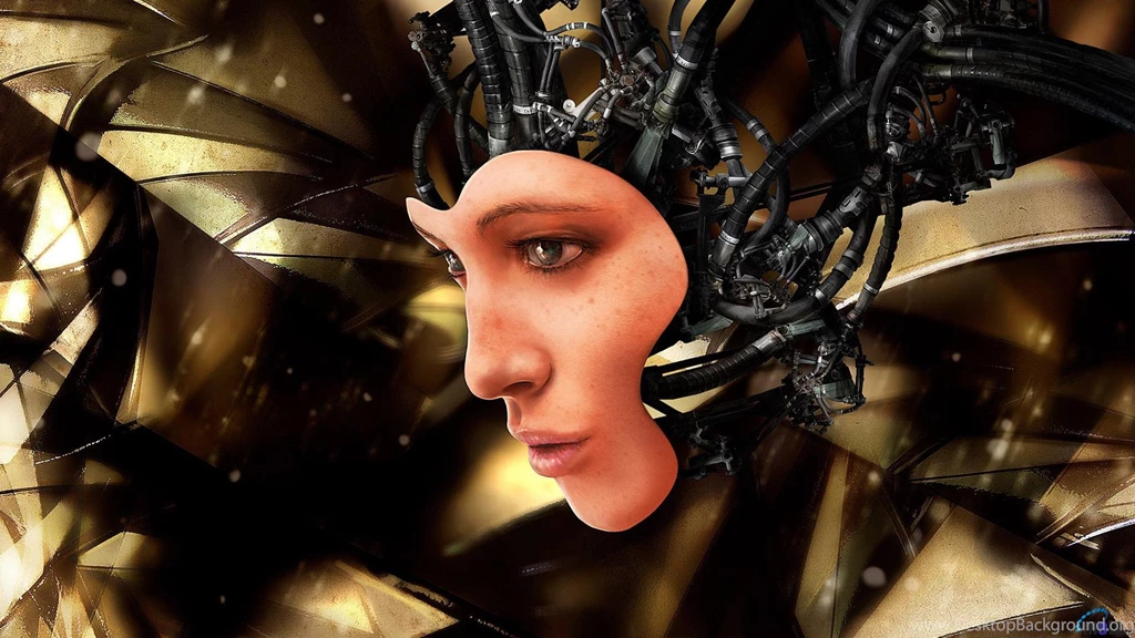 Download Wallpapers Cyborg With A Woman's Face (1920 X 1080 HDTV ...