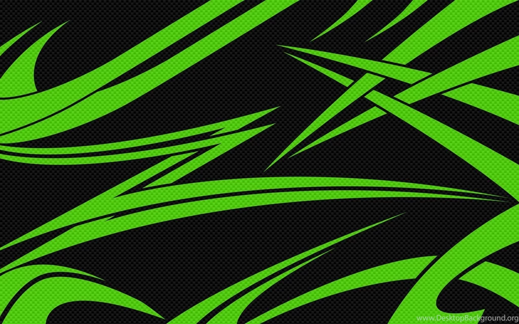 Black & Green Carbon Wallpapers