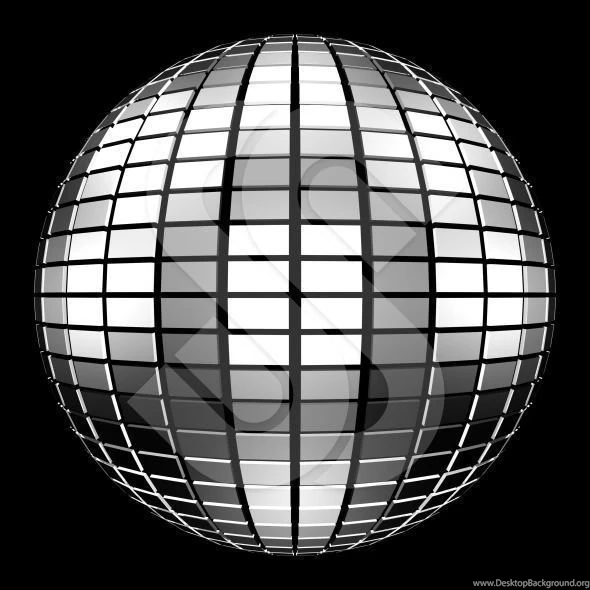 3D Disco Mirror Ball On Black Backgrounds (Full Version)