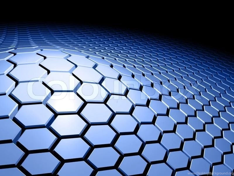 Blue Honeycomb Pattern Wallpapers