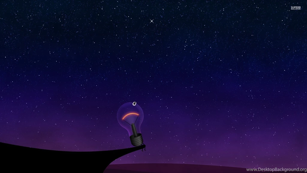Light Bulb Watching The Stars In The Sky Wallpapers Funny ...