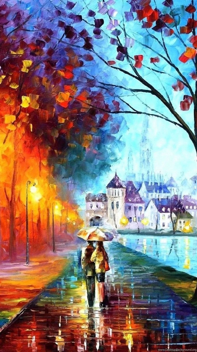 Full HD Autumn Drawing iPhone 6 Backgrounds And Wallpapers ...
