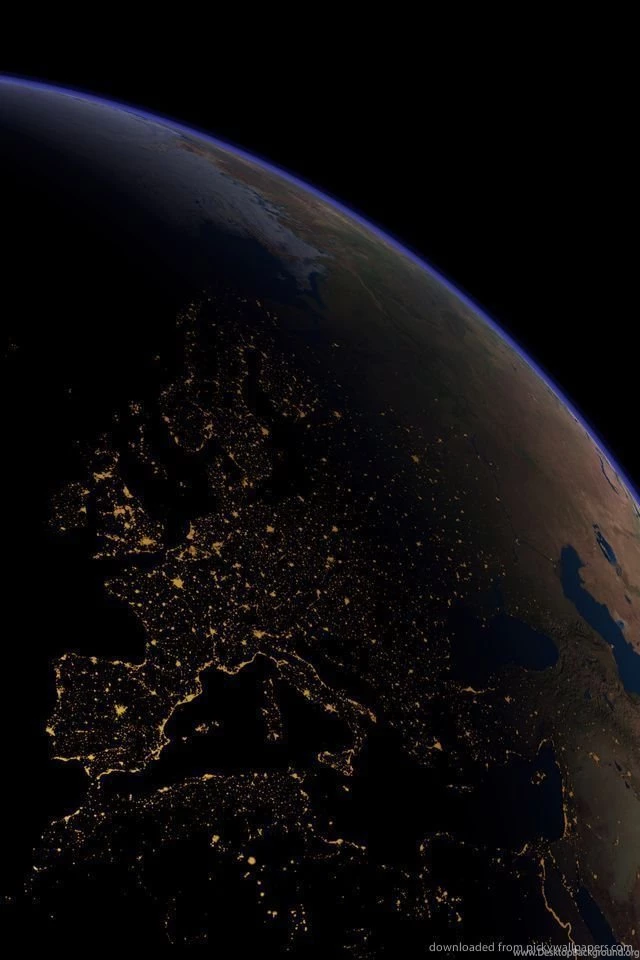 Download Europe From Space Wallpapers For iPhone 4