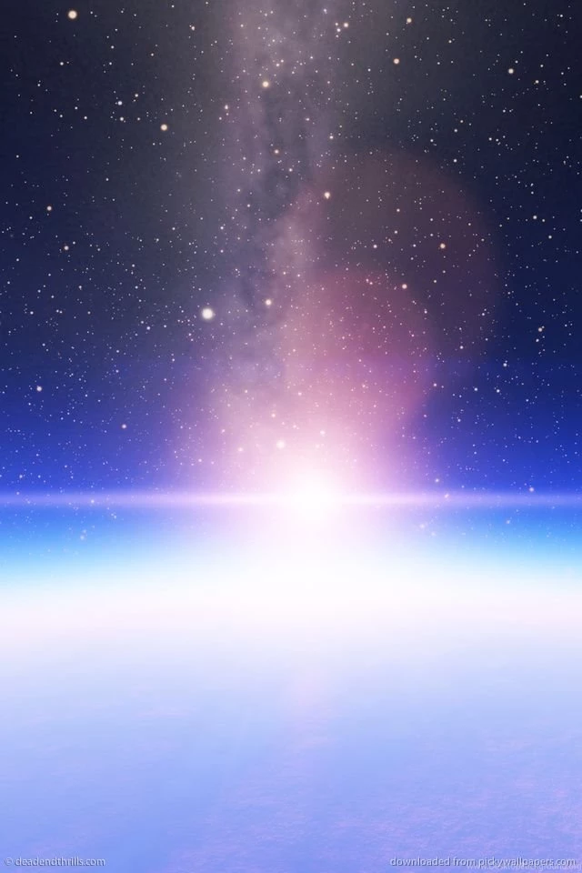 Download Space Engine Forever In Blue Wallpapers For iPhone 4