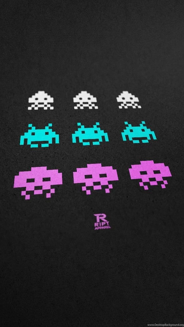 RIPT T Shirts: Space Invaders Poster & Wallpapers iPhone 5, And ...