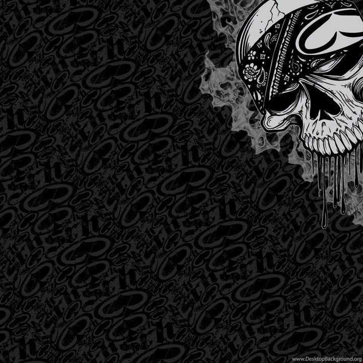 Blackberry Q10 Wallpapers Black Skulls