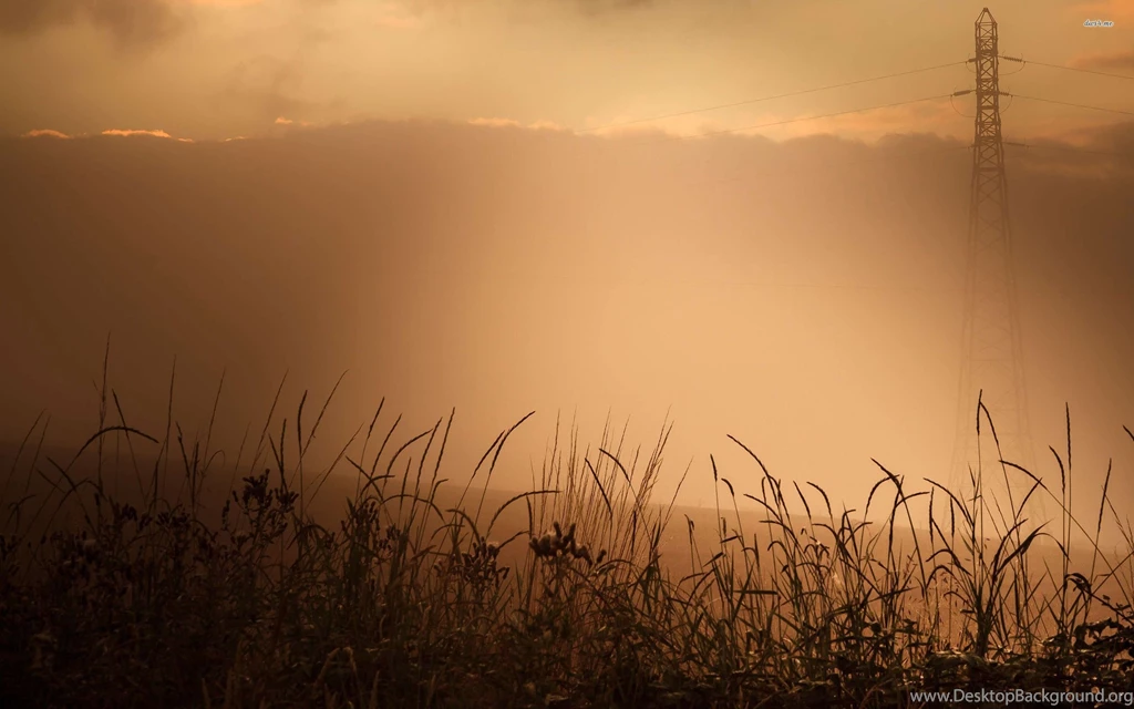 Power Lines Behind The Dense Fog Wallpapers Nature Wallpapers ...