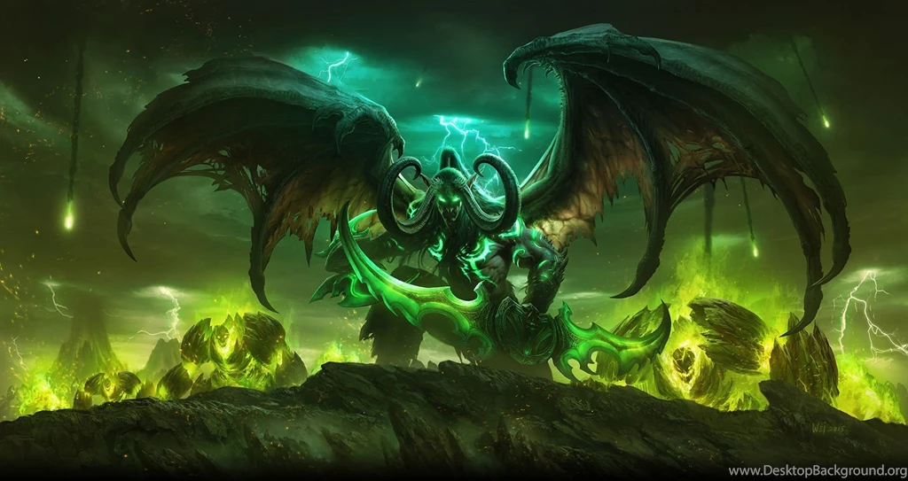 I Turned The Legion Websites Backgrounds Image Of Illidan Into A ...