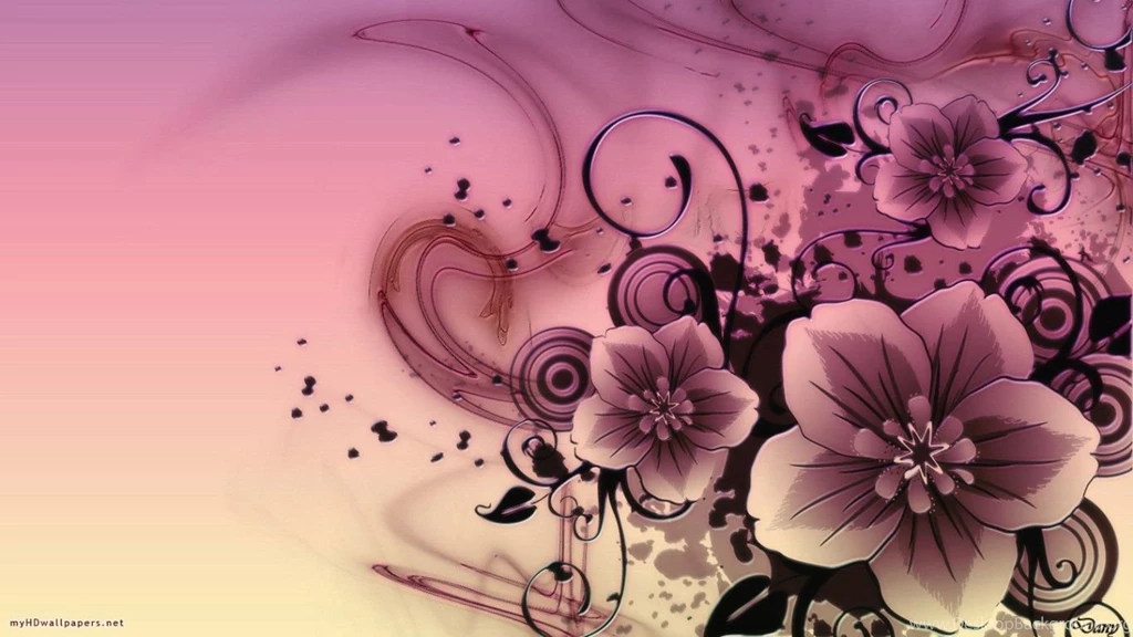 Download Abstract Pink Flowers Wallpapers