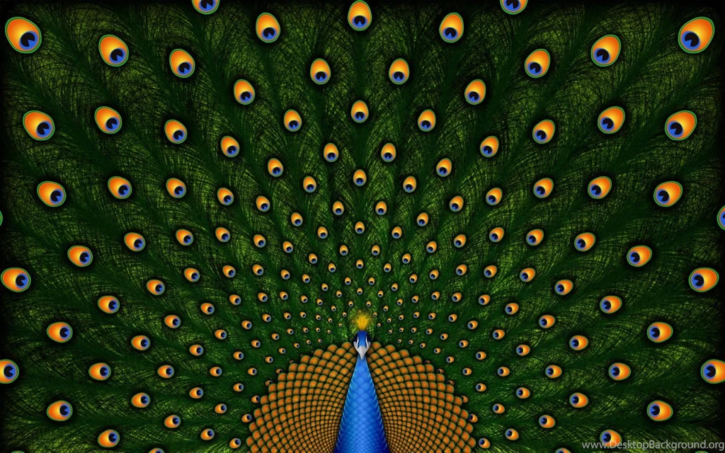 Blue peacock